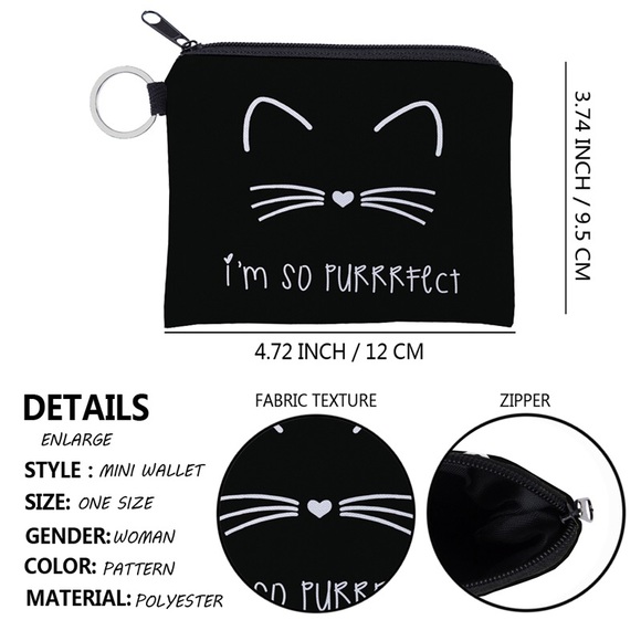 Catie ~ The purrrfect Cosmetic Bag Set - Picture 7 of 8